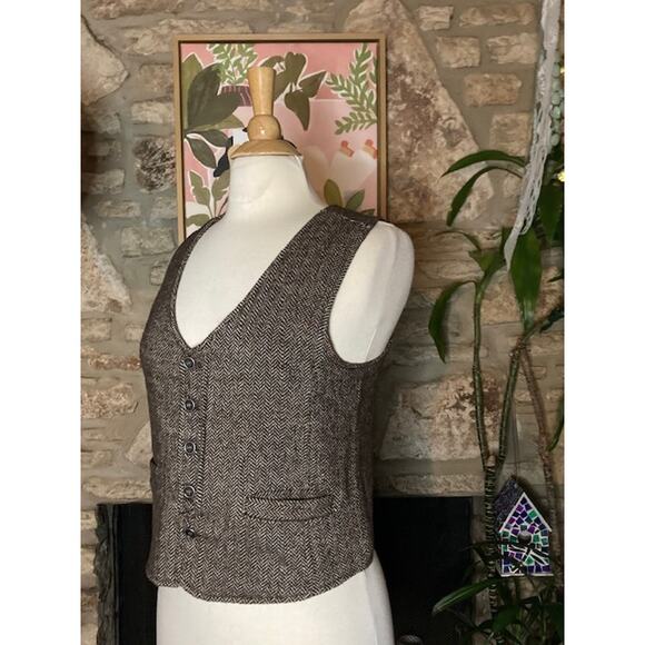 🤎 Vintage-Inspired Tweed Vest - CoodeBear - Size 12T - Picture 2 of 7